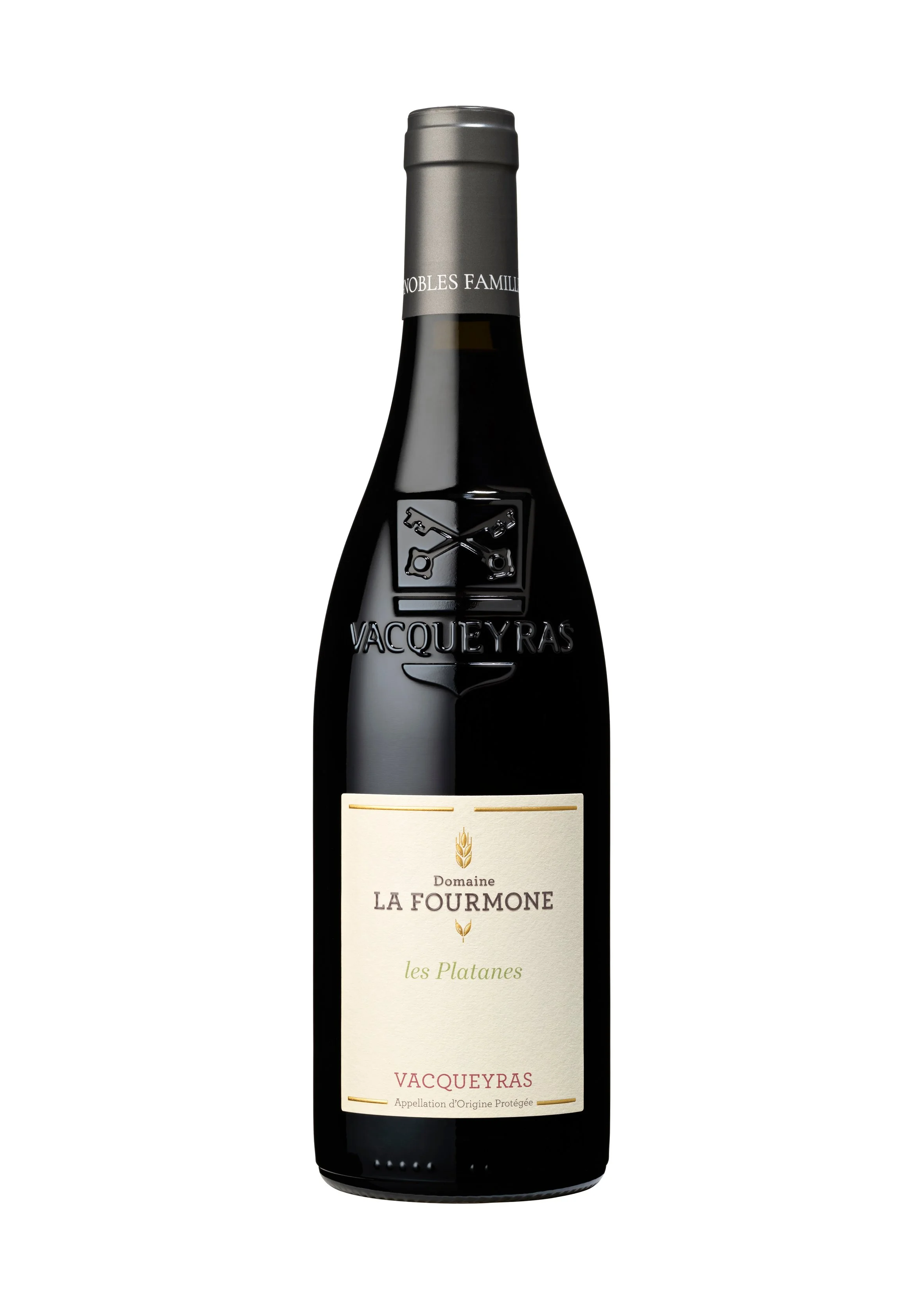 "Les Platanes" en AOP Vacqueyras du Domaine la Fourmone