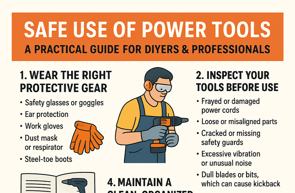 Safe Use of Power Tools: A Practical Guide for DIYers &amp; Professionals