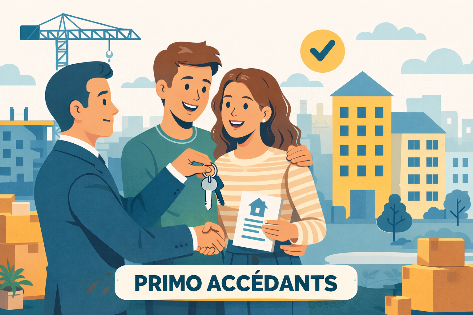 couple primo-accédants achetant leurs premier bien