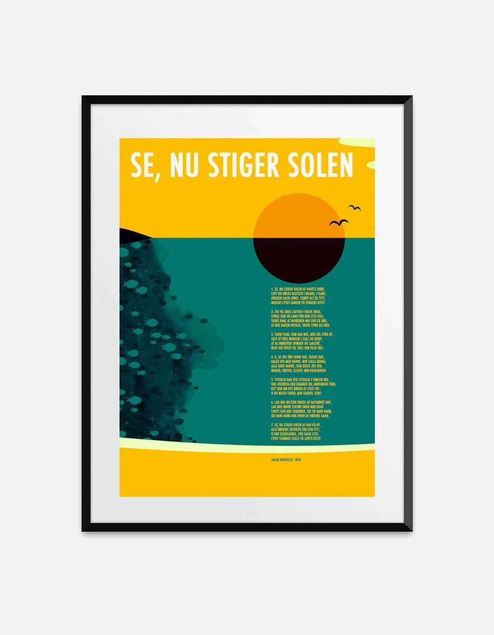 kondensator Sæson dejligt at møde dig Se nu stiger solen · Jakob Knudsen (1890) — Poesiplakater