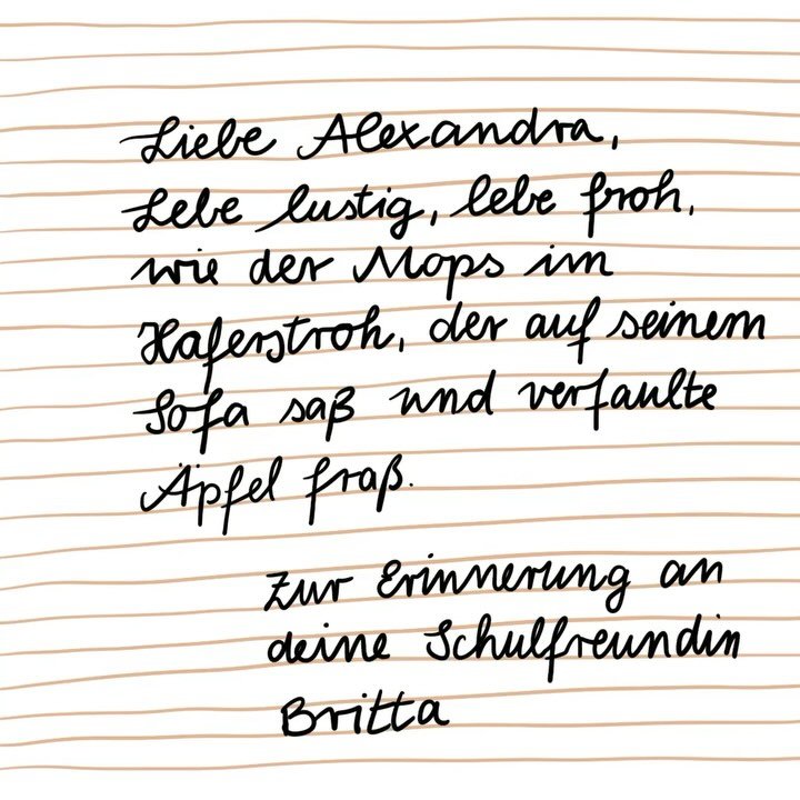 Schriften animieren &hellip;

Heute mal keine Zeichnung, sondern ein animierter Spruch aus meinem Poesiealbum. Warum und wieso?

Ich habe in den letzten Wochen animierte Schrift in den unterschiedlichen Schulen durchgef&uuml;hrt, Animationen mit Disp