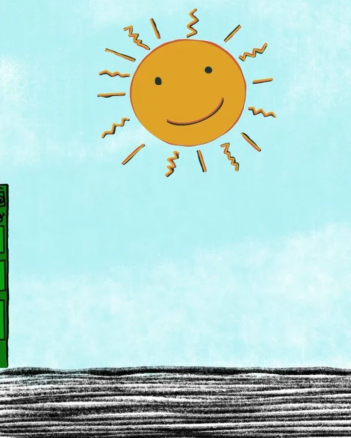 Irgendwo zwischen Raum und Stadt f&auml;hrt das kleine Taxi. Es summt leise, startet und sp&uuml;rt:
Da drau&szlig;en wartet ein Abenteuer.

Das kleine Taxi rollt los, vorbei an bunten H&auml;usern und leuchtenden Fenstern.

Aber wohin soll die Reise