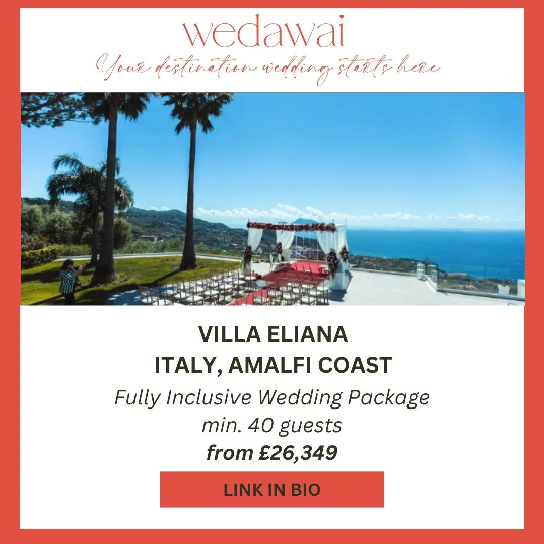 ✨ NEW VENUE ALERT ✨ Luxury All-Inclusive Wedding in Sorrento, Italy

Say "I do" at Villa Eliana, a private luxury wedding villa high above Sorrento with breathtaking views across the Bay of Naples to Capri, Ischia, and Mount Vesuvius 🌅

💍
