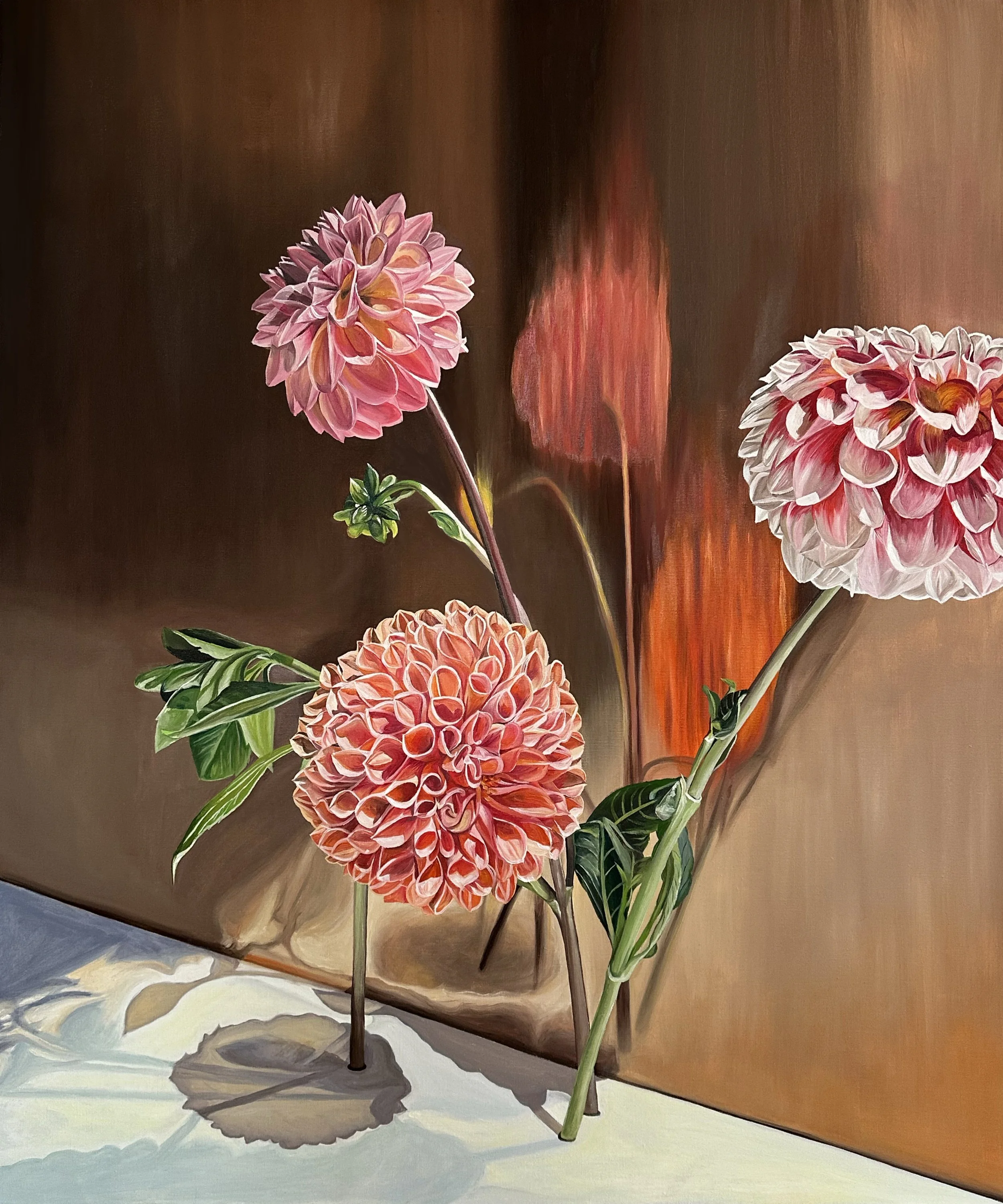 Dahlias Copper