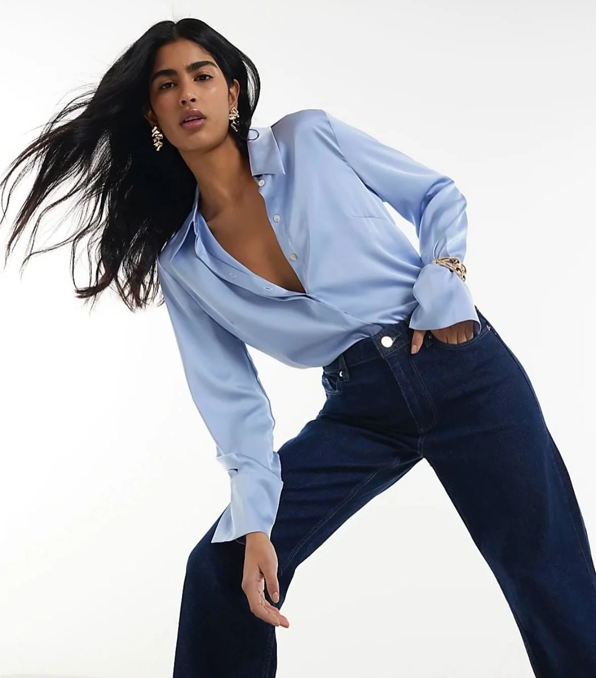 Denim casual for @riverisland 

Hair and makeup by @zoerubinmakeup
