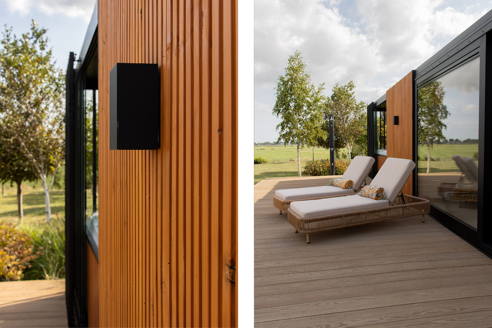 Buitenlampen en douglas hout