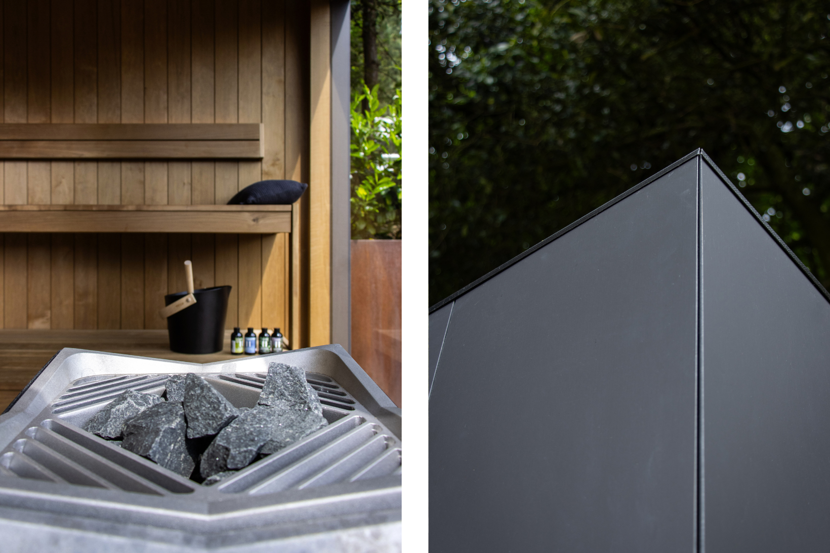 Tylo sauna en equitone gevel