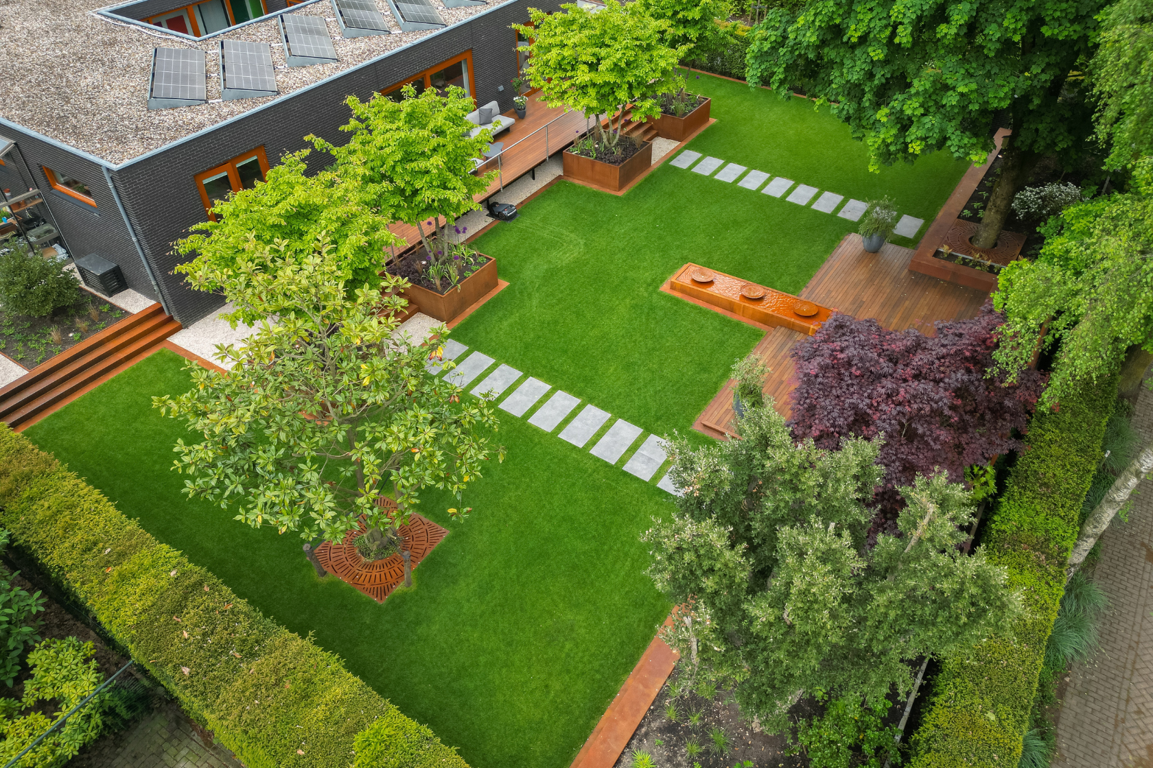 Cortenstaal tuin