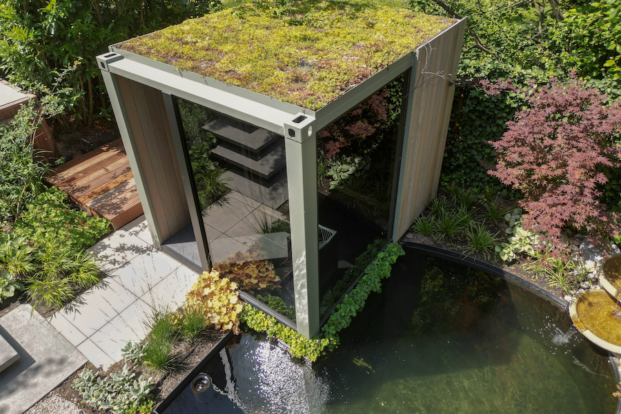 Wellness in rustige tuin