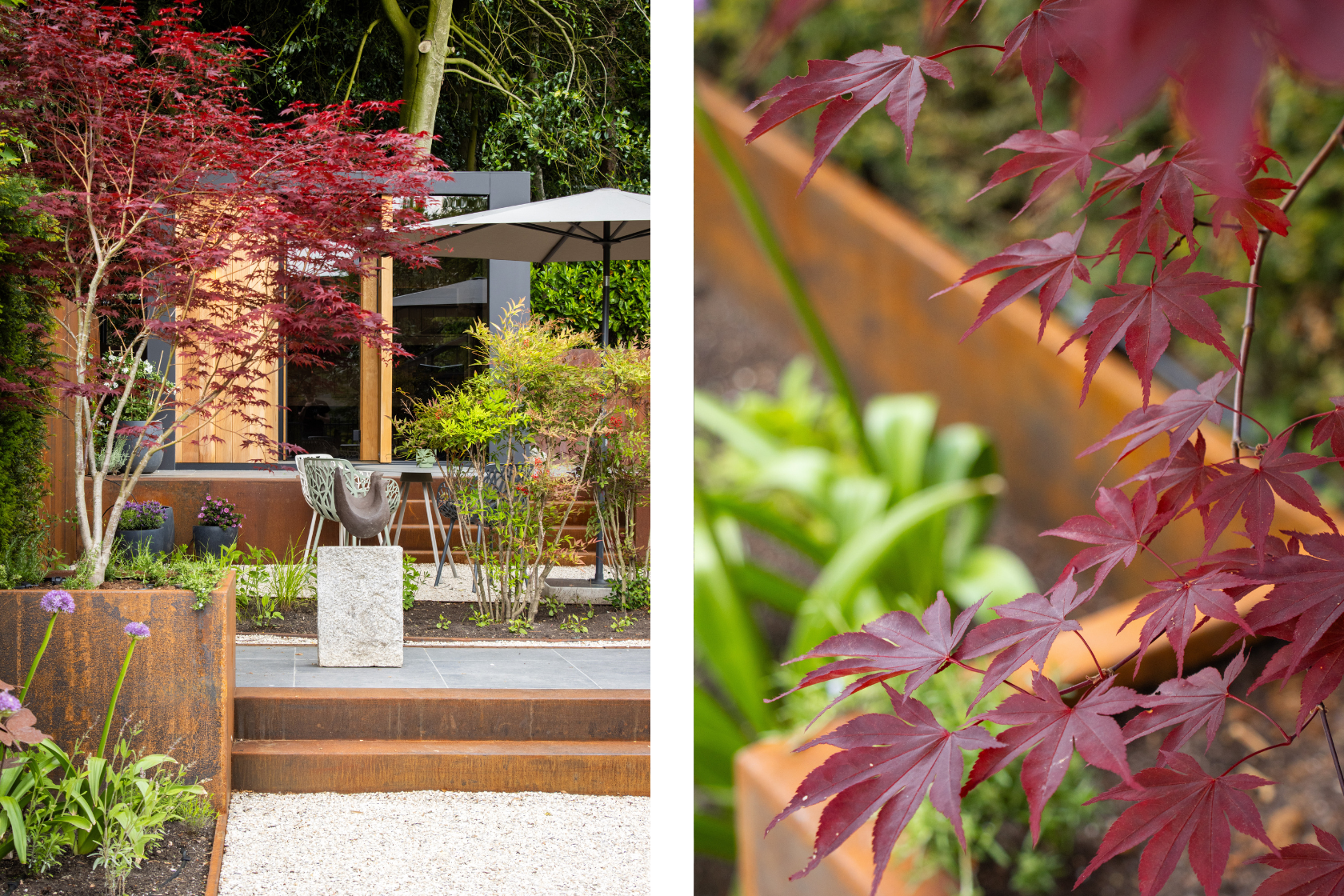 Wellness met equitone en cedar hout