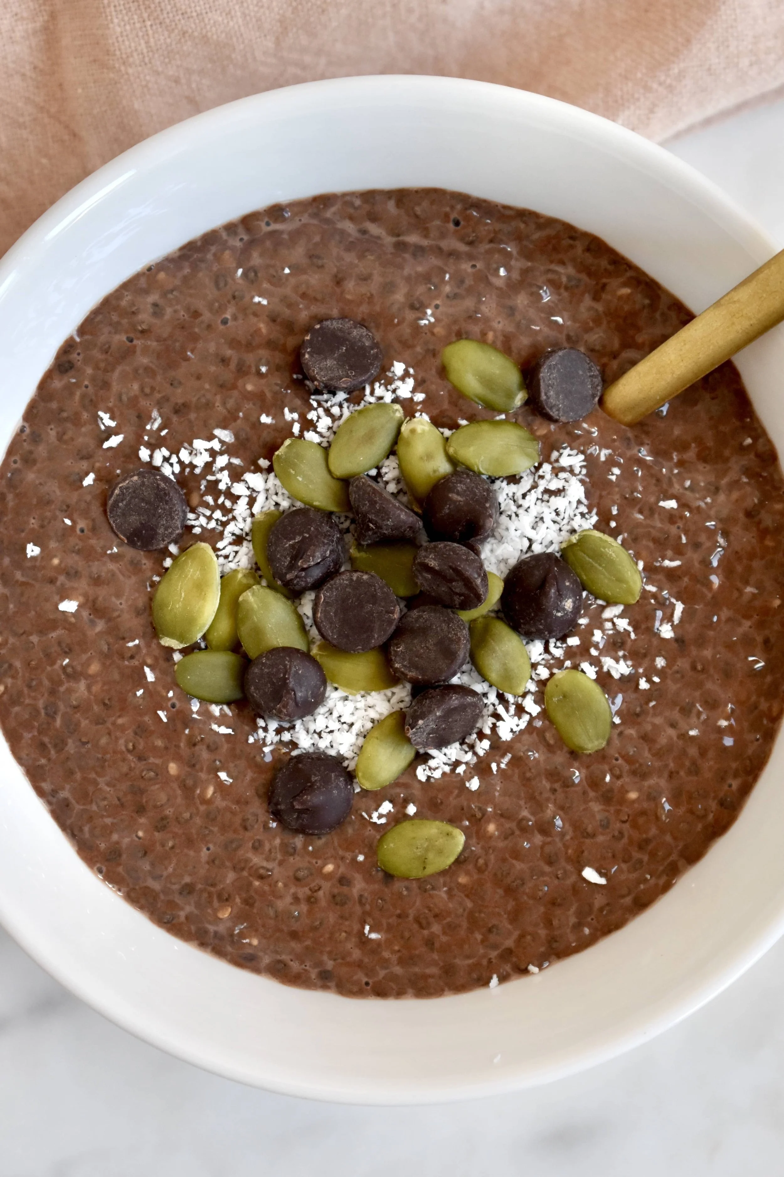 Pouding de chia au chocolat (faible en FODMAP)
