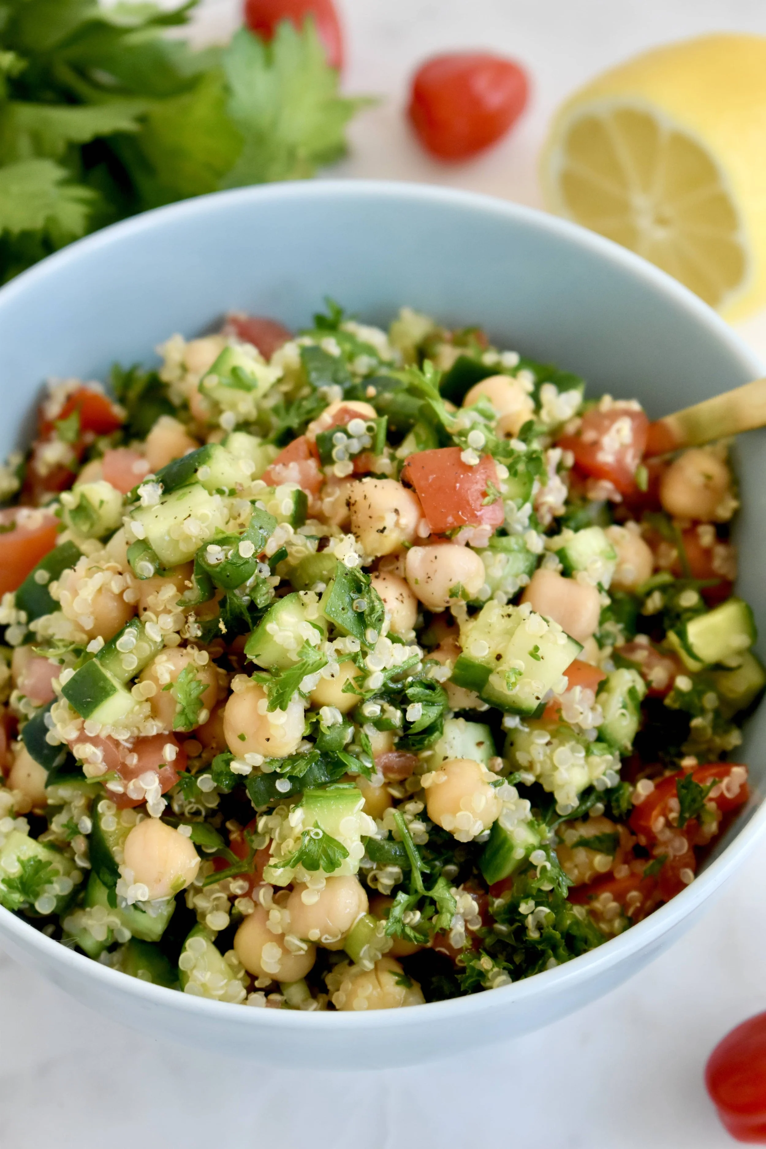 Taboulé de quinoa et pois chiches