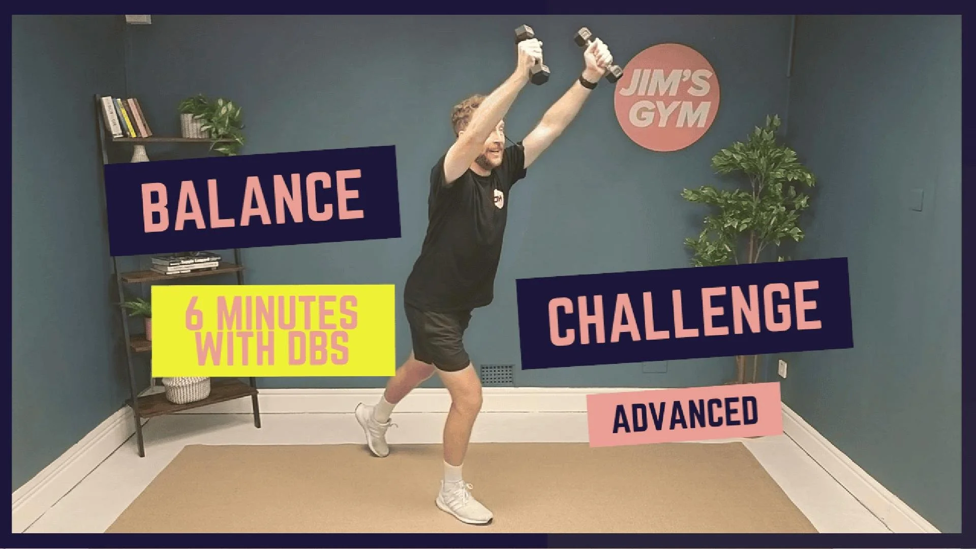 6-Minute Balance Challenge the advanced version: Strengthen Your Stability this time with Dumbbells