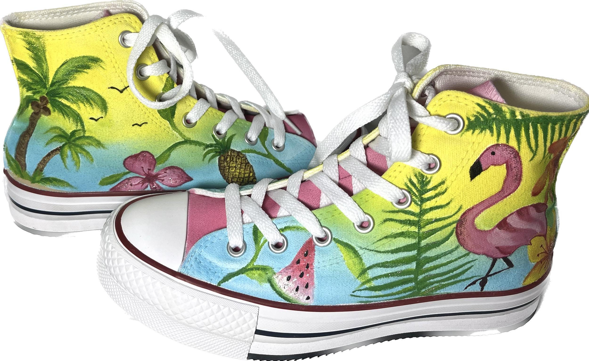 Custom design Hi-top shoes — Cath McSweeney Art