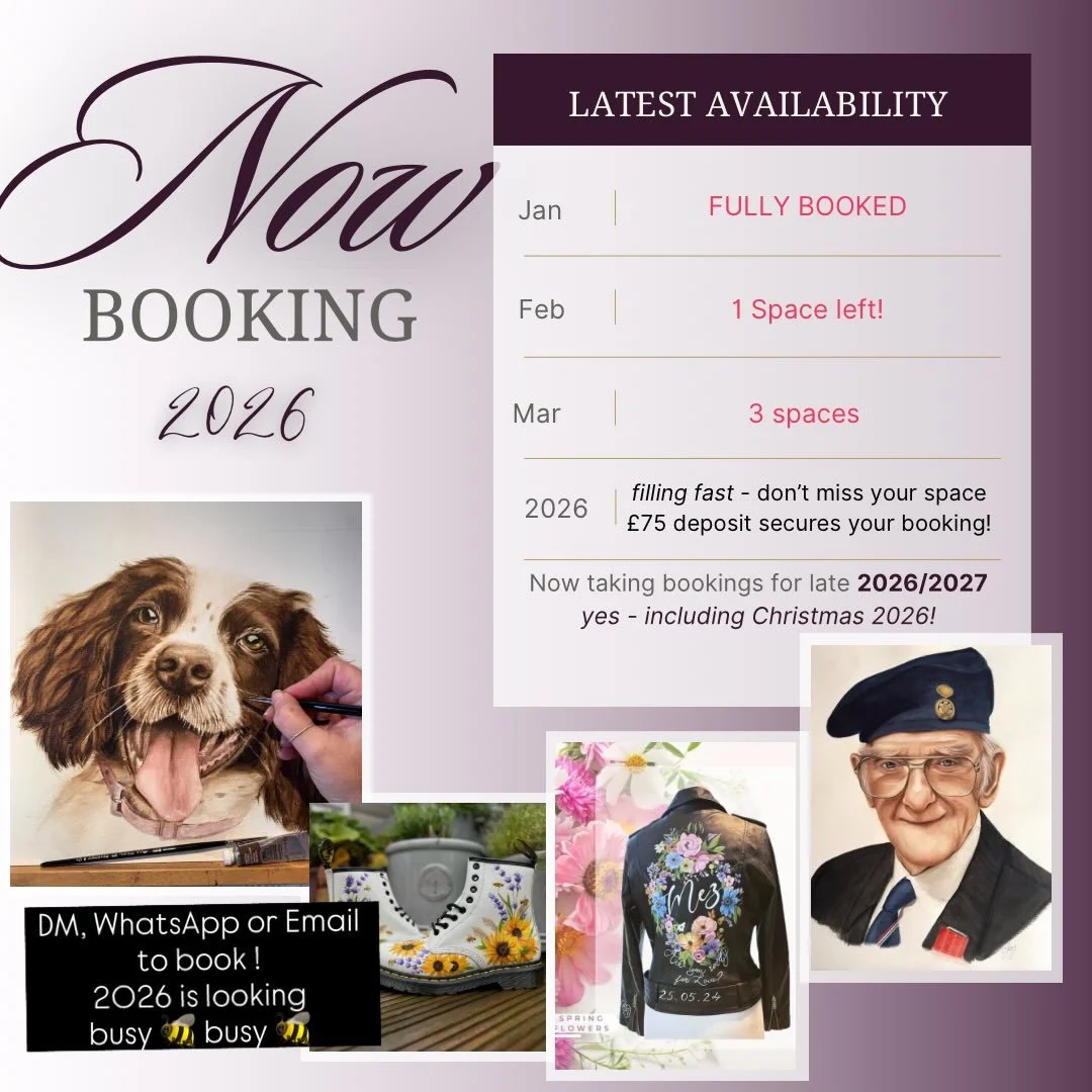 I&rsquo;ve just updated my 2026 schedule so far&hellip;. With bookings already into October, please don&rsquo;t leave it too late to enquire or book!