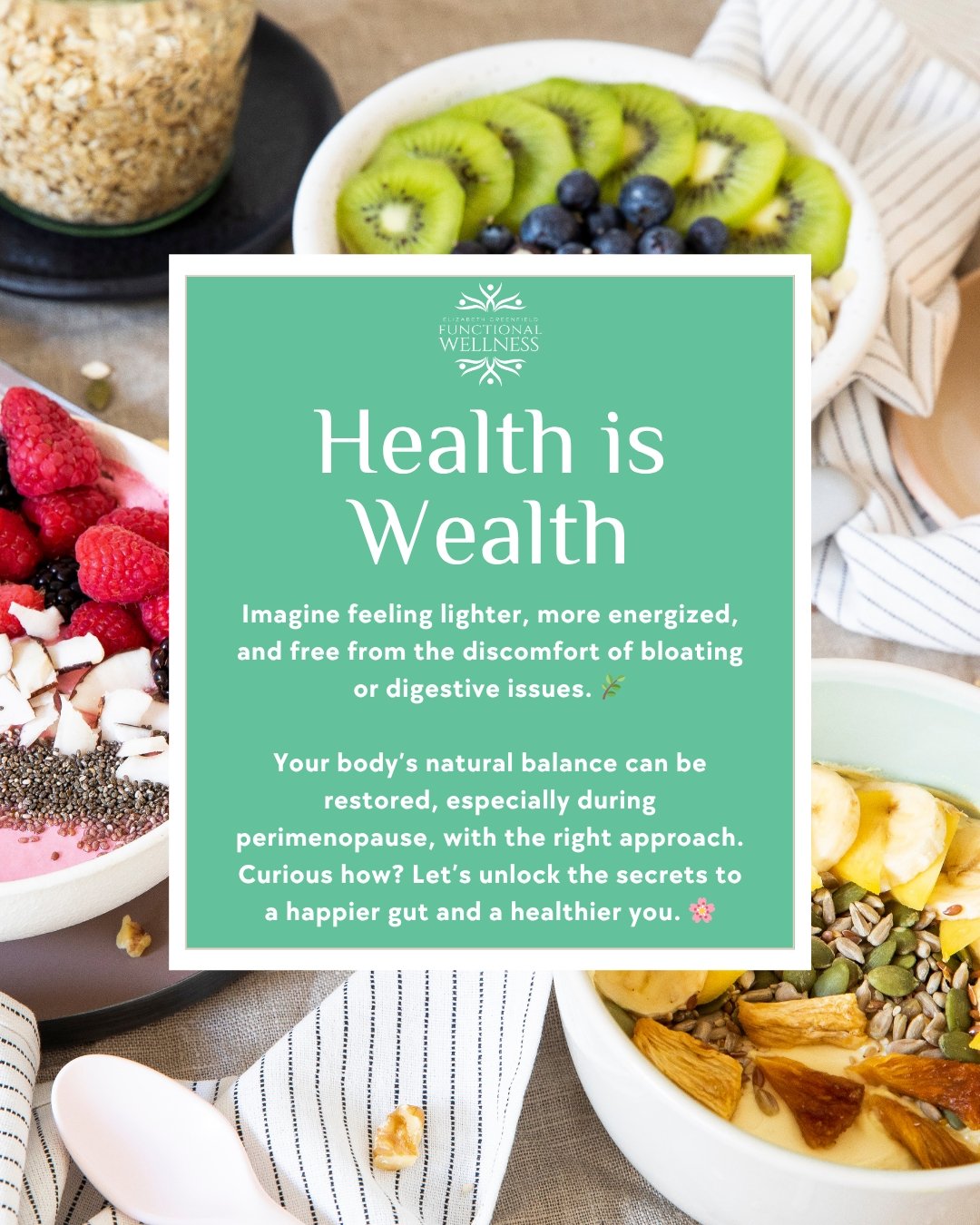🌱 Health is Wealth 🌱

Have you been feeling like your body just isn&rsquo;t quite working with you lately? For me, it wasn&rsquo;t always easy to feel in alignment&mdash;especially after years of working as a nurse anesthetist and dealing with my o