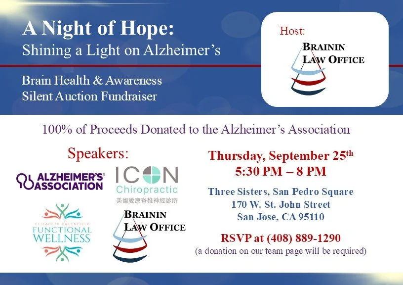 🌟 A Night of Hope: Shining a Light on Alzheimer&rsquo;s 🌟

I&rsquo;m honored to be one of the speakers at this special evening dedicated to raising awareness and support for the Alzheimer&rsquo;s Association Silicon Valley Chapter.

📅 Date: Thursd