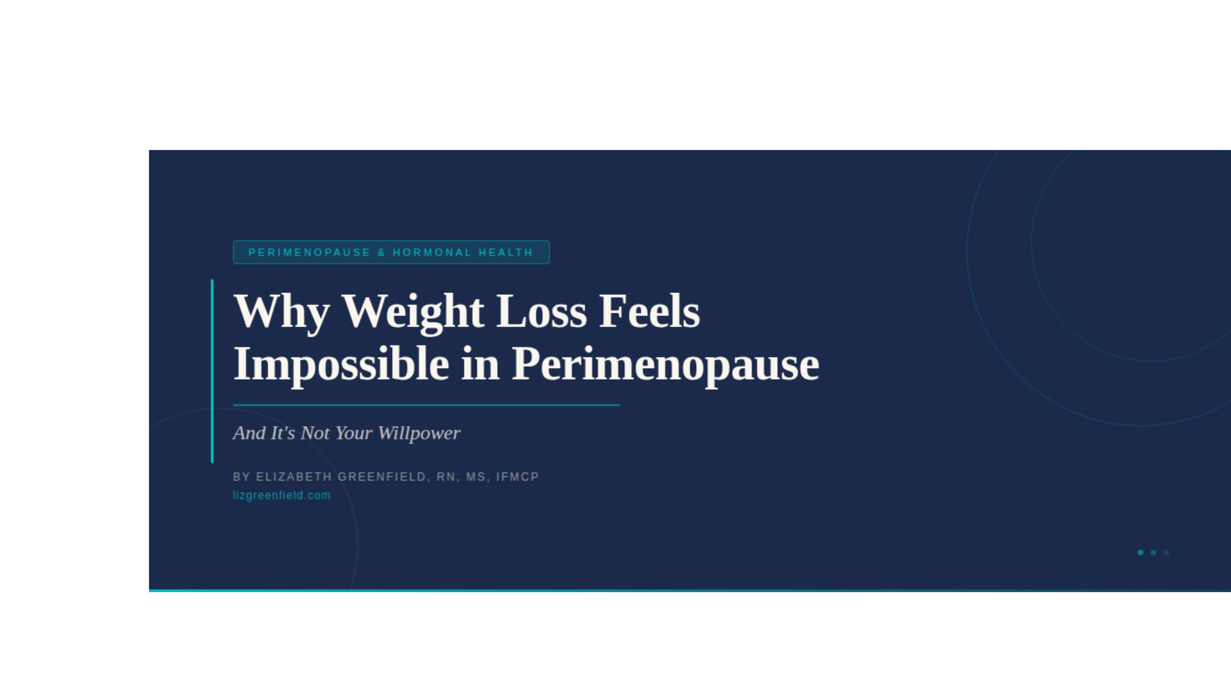 Why Weight Loss Feels Impossible in Perimenopause (And It's Not Your Willpower)