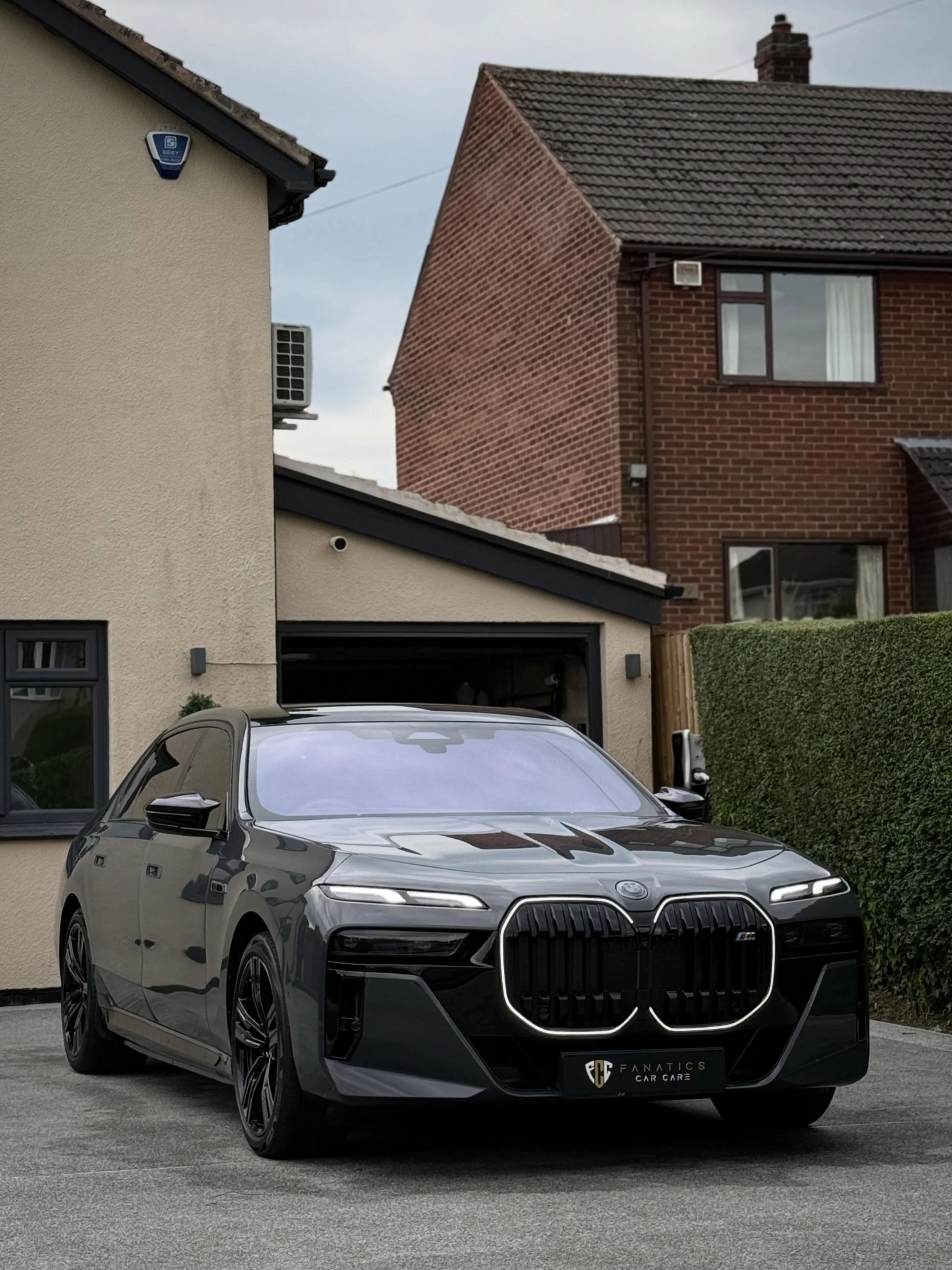 Luxury. Style. Gangster. Newly acquired BMW 7 Series in the stunning Dravit Grey brought up to standard for a regular client. 
The amount of tech on this thing is sublime&hellip;rear theatre with drop down TV screen, fully reclining seats, self openi