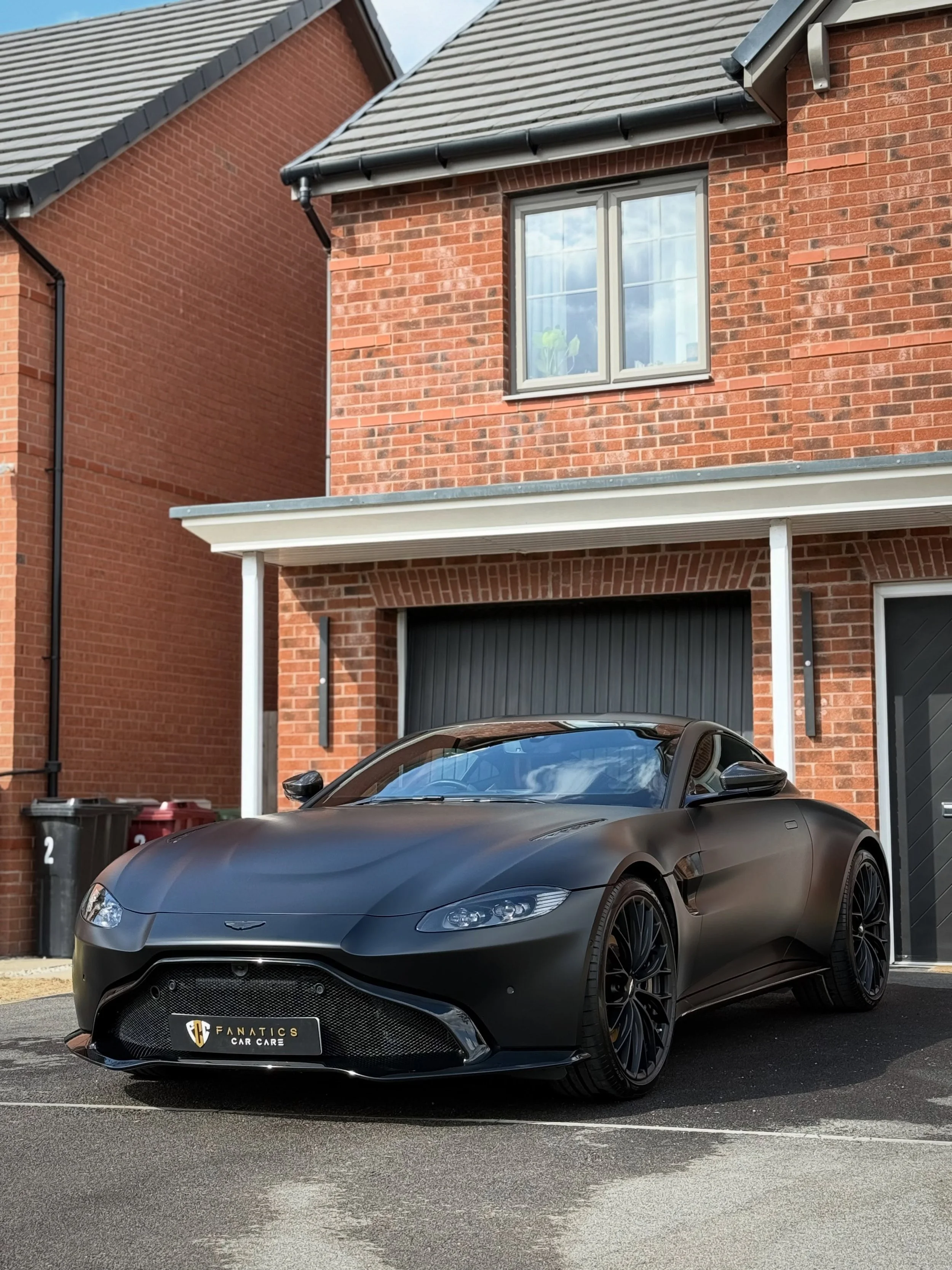 First visit to this stunning, newly acquired Aston Martin Vantage for a regular client. 

Finished in optional extra Q Satin Paint and freshened up with a Signature Valet, safely removing dust accumulated from a neighbouring building site using the c