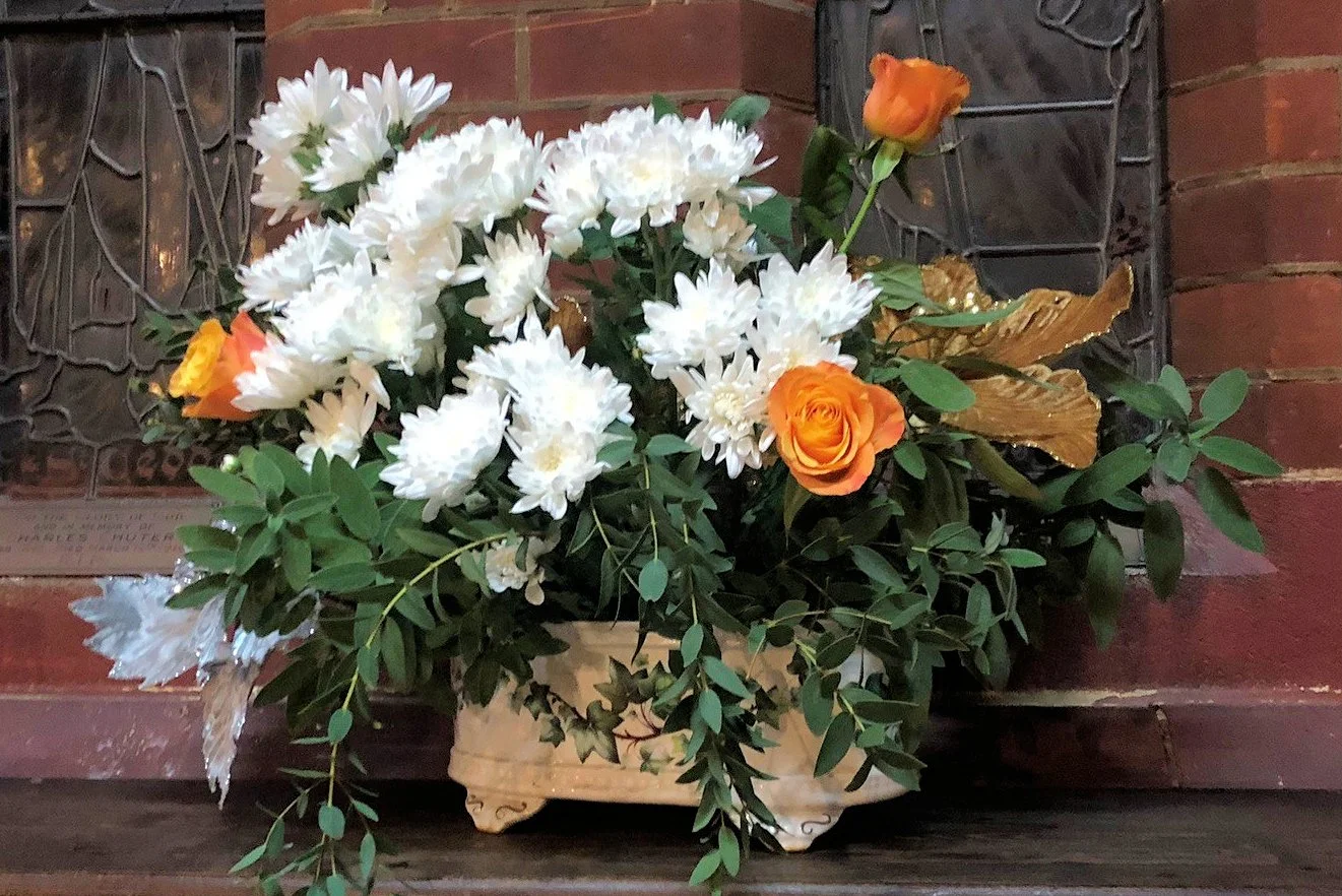 Church decorating for Christmas