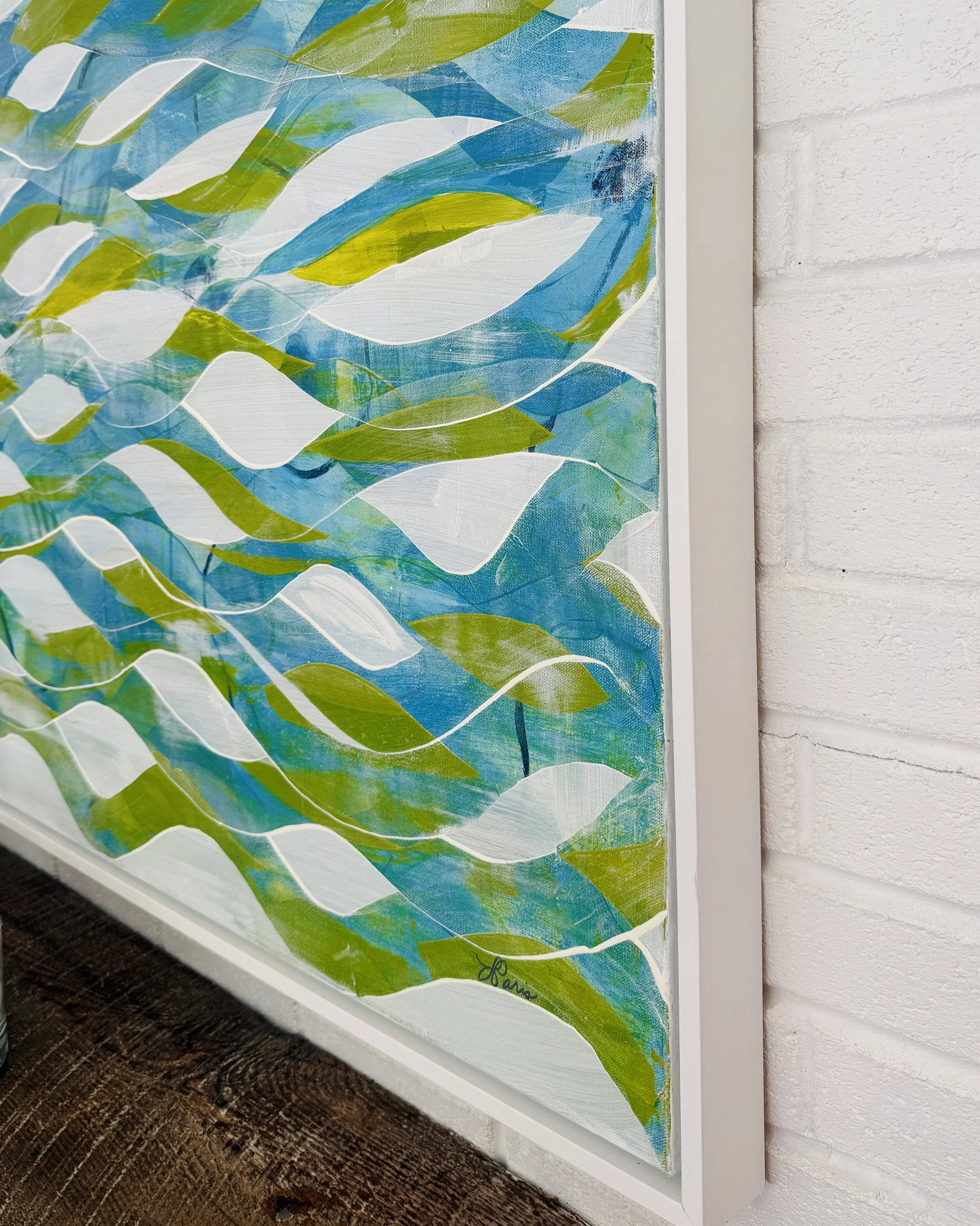 Bottom corner of Wave Length painting.jpg