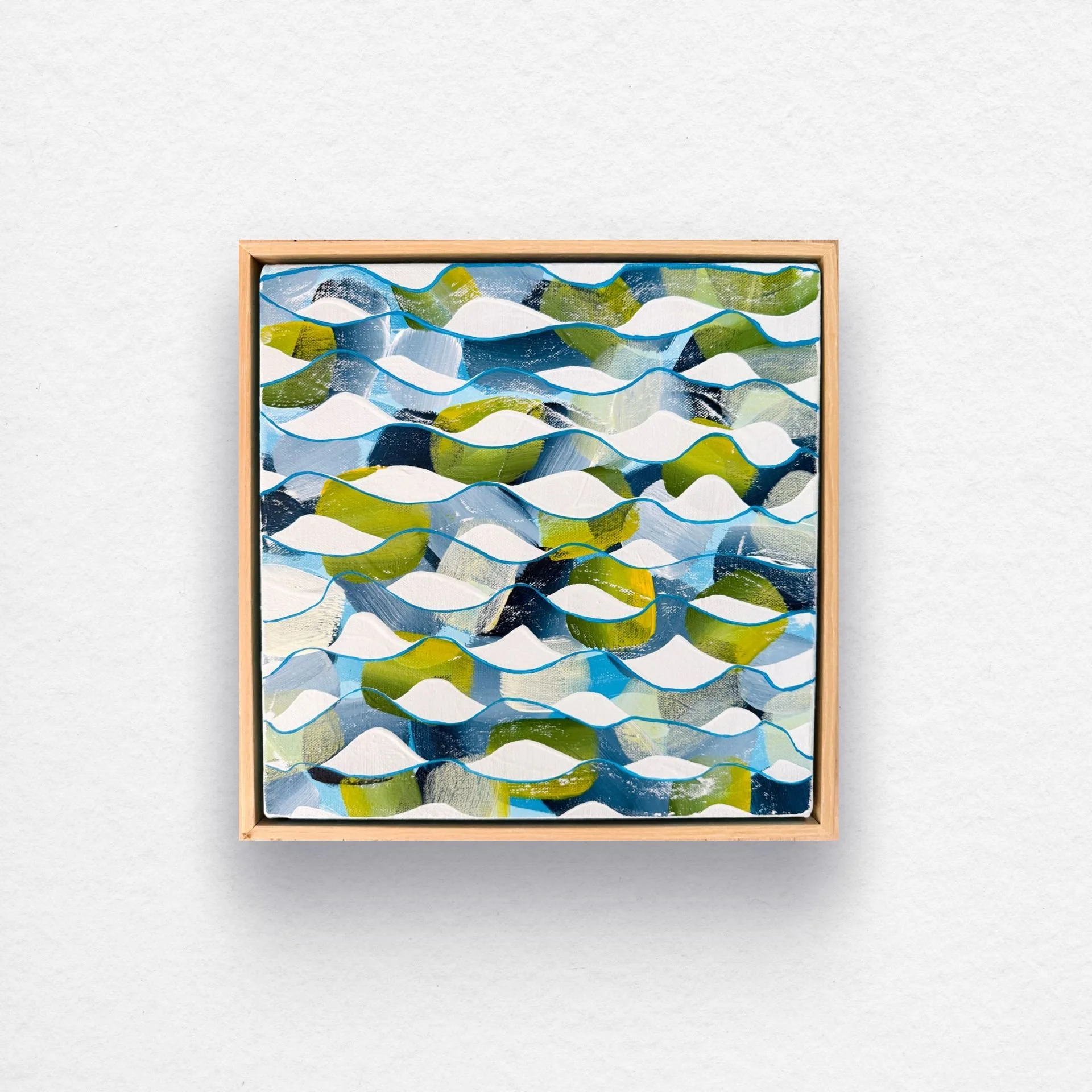 Rippling Wavy, 12x12, Framed