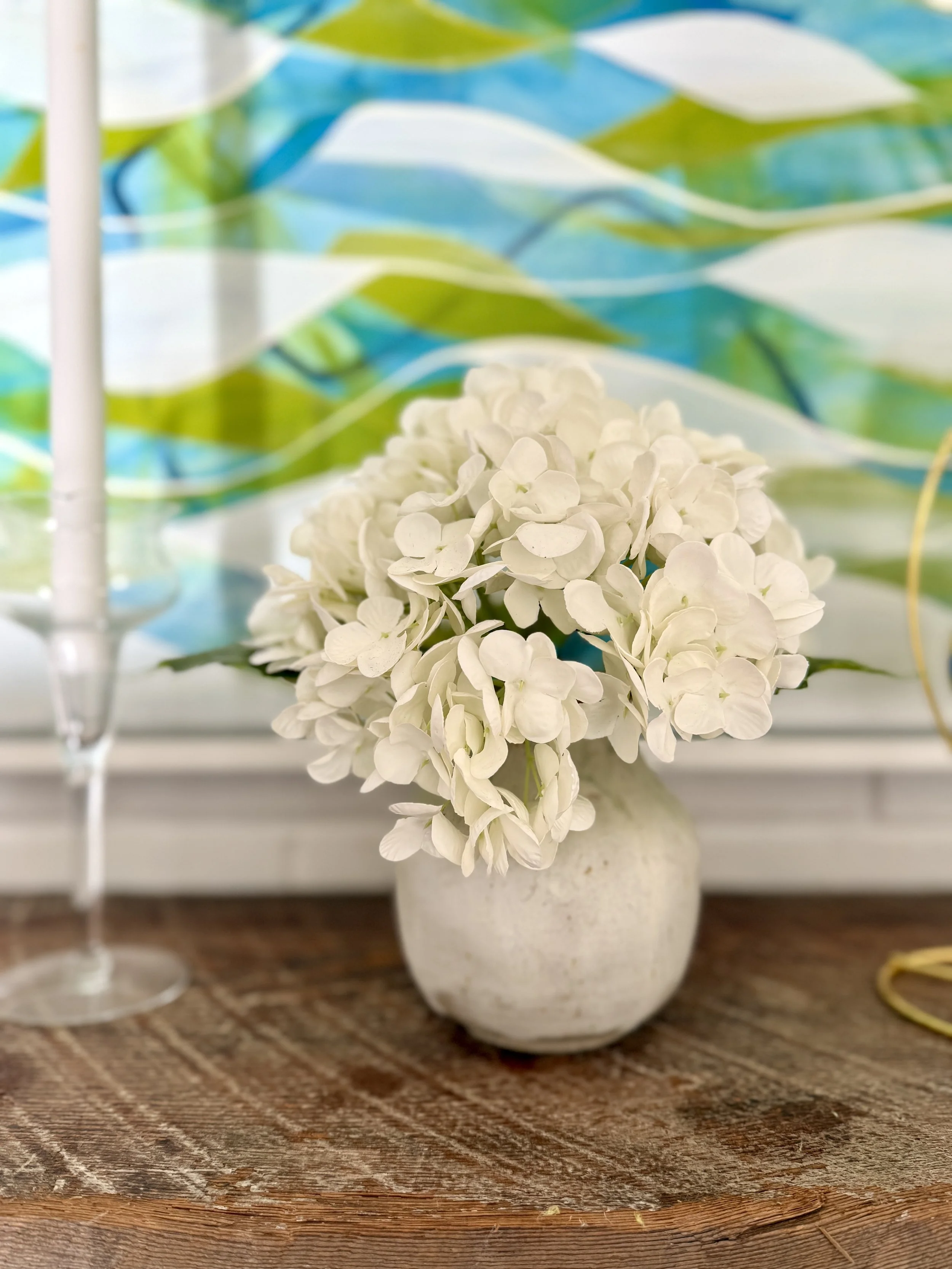 Real Touch Hydrangea Flowers