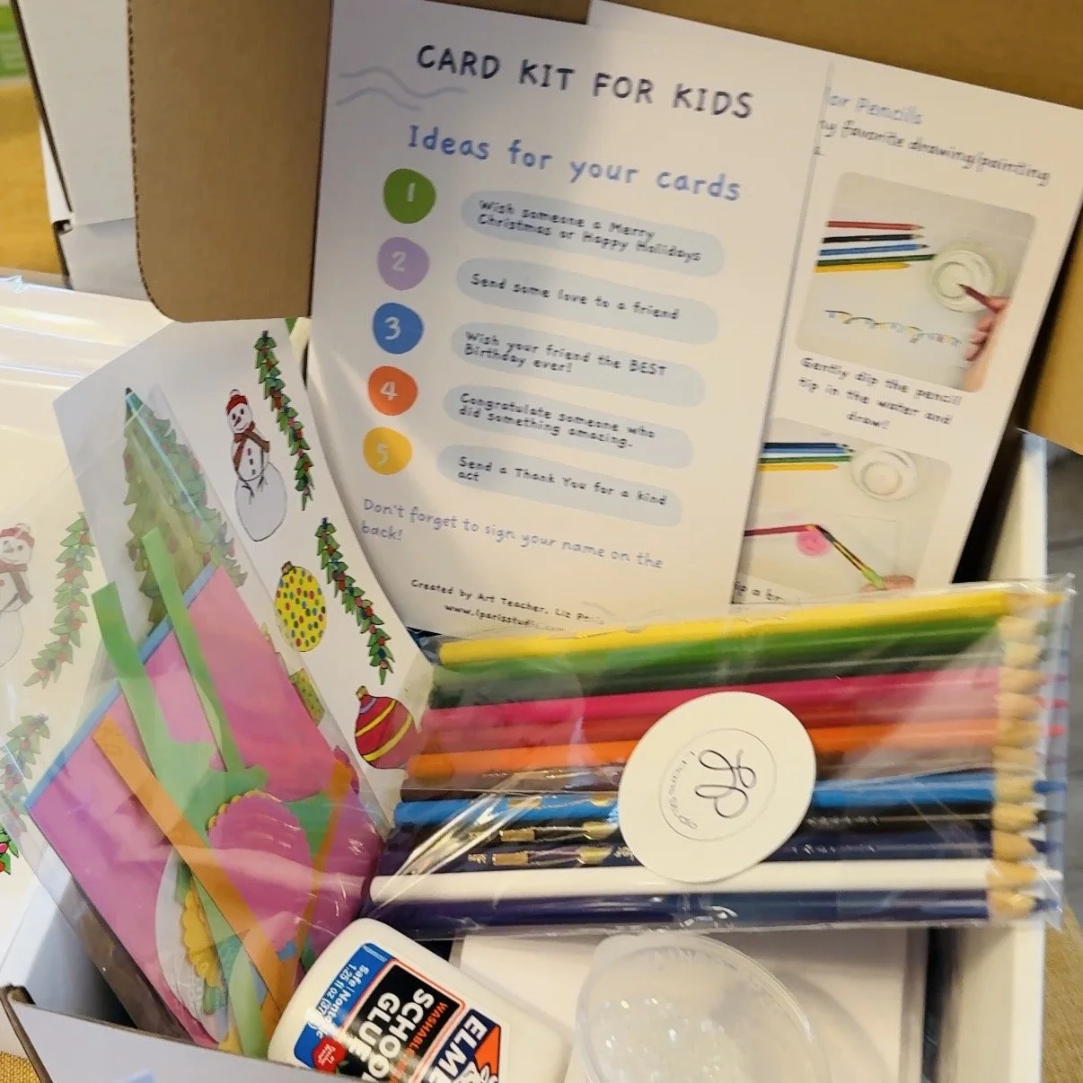 Card Kit for Kids, Holiday Edition