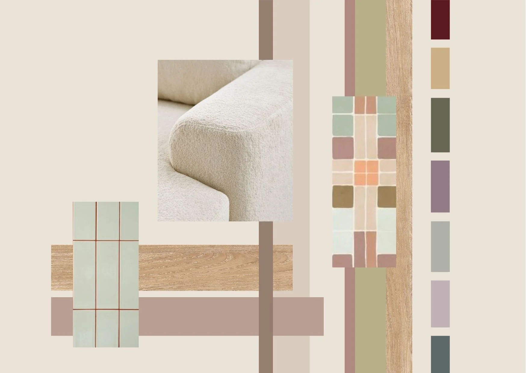 Moodboard materialen en kleurenoverzicht