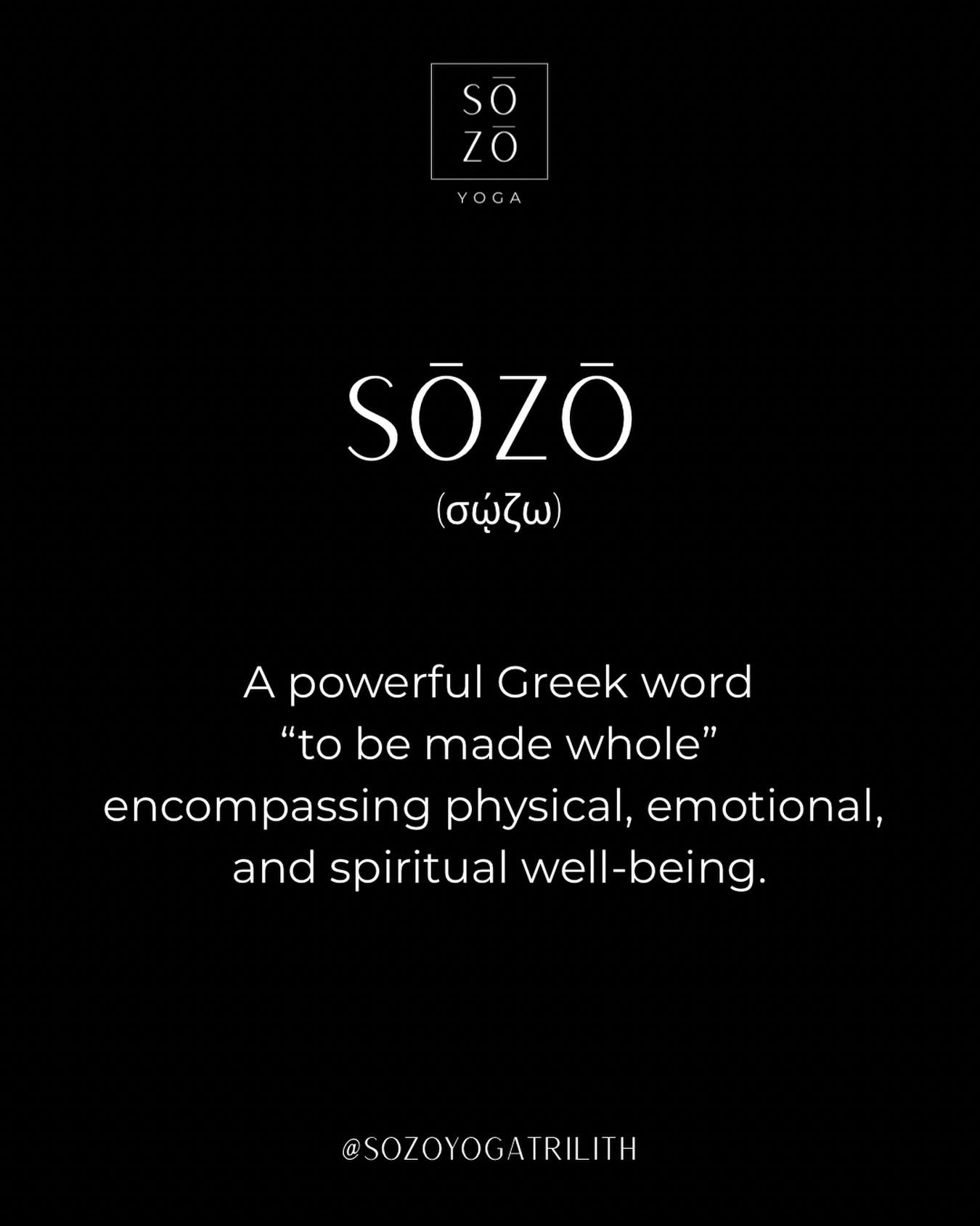 This is what we all want for you at our studio&hellip;to heal + be made whole. 🙌

Join us for a class to experience SŌZŌ. 
✨Vinyasa
✨Yin
✨Power Flow
✨Yoga Sculpt
✨HOT 26
✨Flow + HIIT
✨HIIT 
✨Vin/Yin
✨Nidra
✨Sound Bath
✨Holy Yoga

We offer a class fo