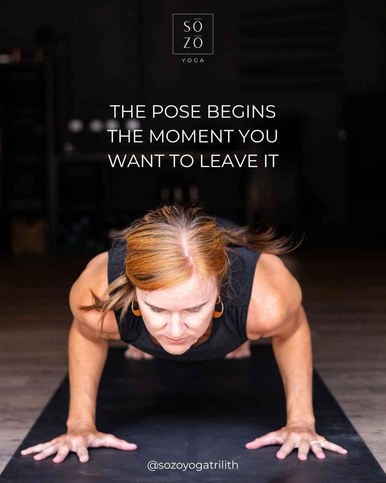 The MENTAL PRACTICE starts when discomfort appears. When you first enter a pose, it might feel manageable. But at some point you feel:
	➡️physical intensity
	➡️impatience
	➡️boredom
	➡️the urge to escape

That moment is where the practice actually be