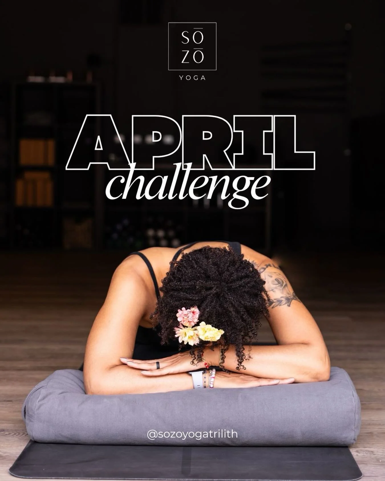🌿 APRIL CHALLENGE 🌿

A new month, a fresh start&mdash;and a chance to recommit to you.

Join us this April for our studio challenge: 
Take 20 classes + be entered in our raffle  to win: a @liforme mat, SŌZŌ swag, retail credit or free yoga classes!