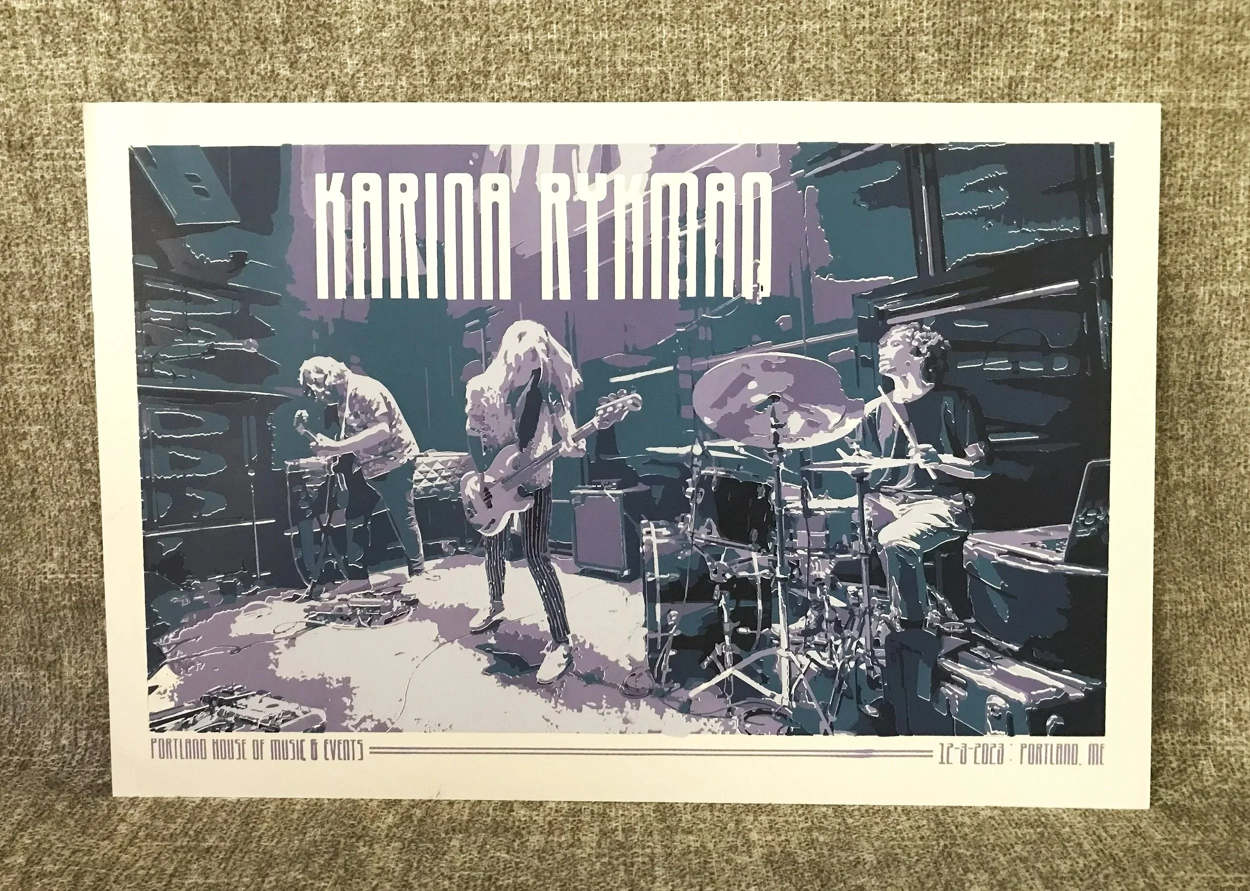 *fan art*- created with a photo by ShadoWork Photography - 12"x18" 5 color screen print