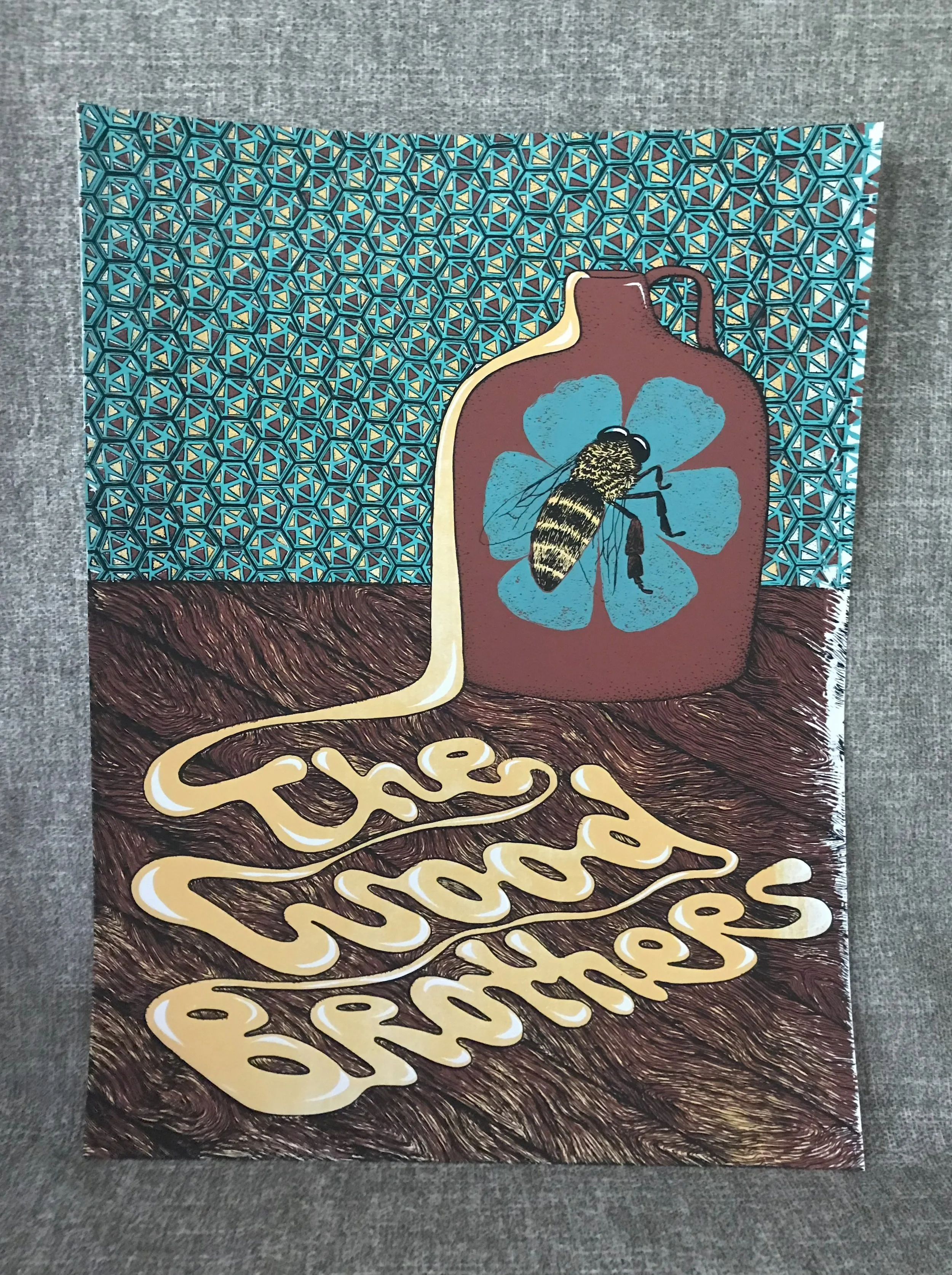 *fan art*  18" x 24" / 4 color / hand made screen print