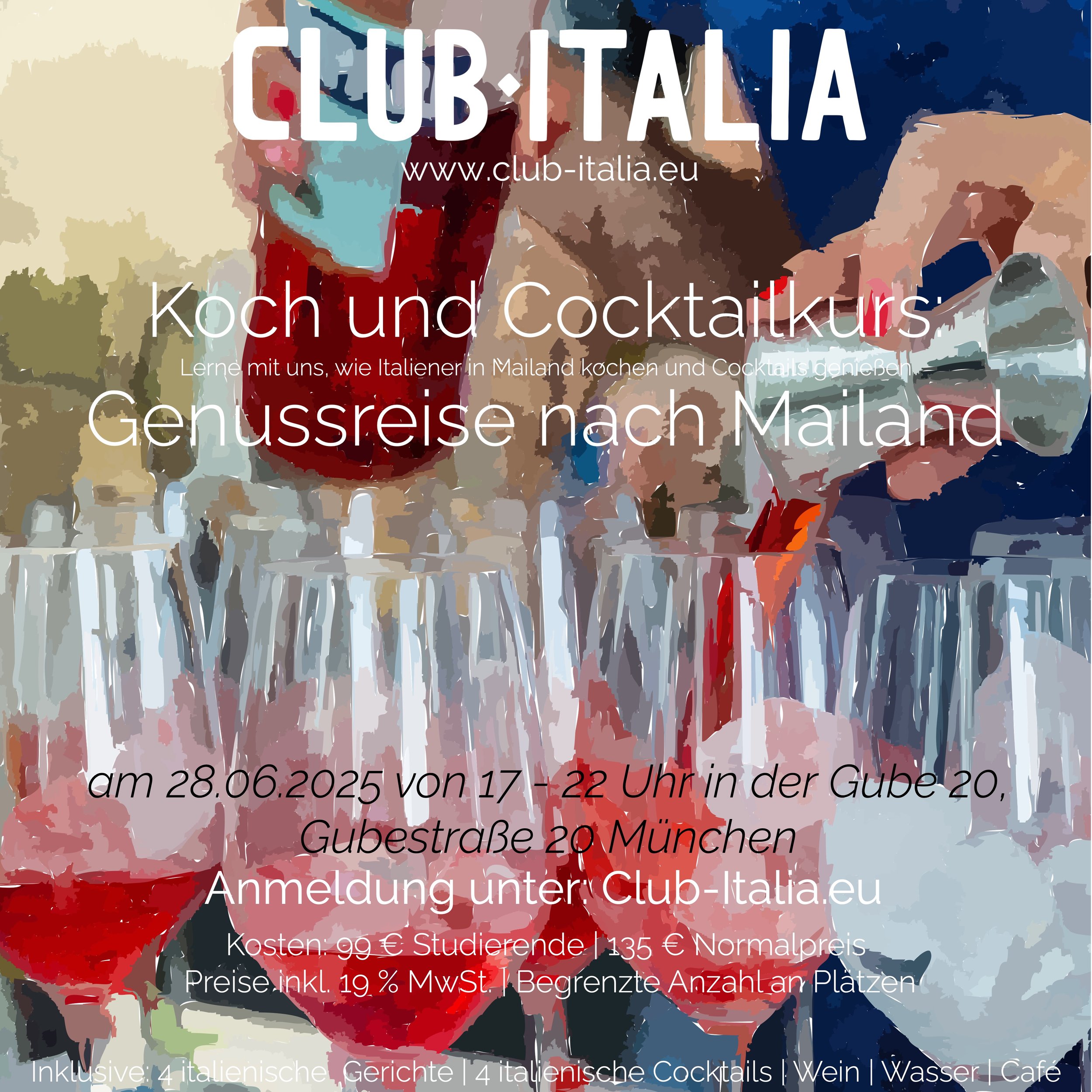 Mailand - Club Italia Koch und Cocktailkurs am 28.06.2025
