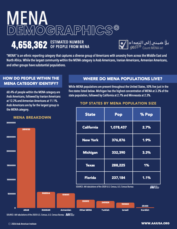 MENA Populations Demographics Fact Sheet