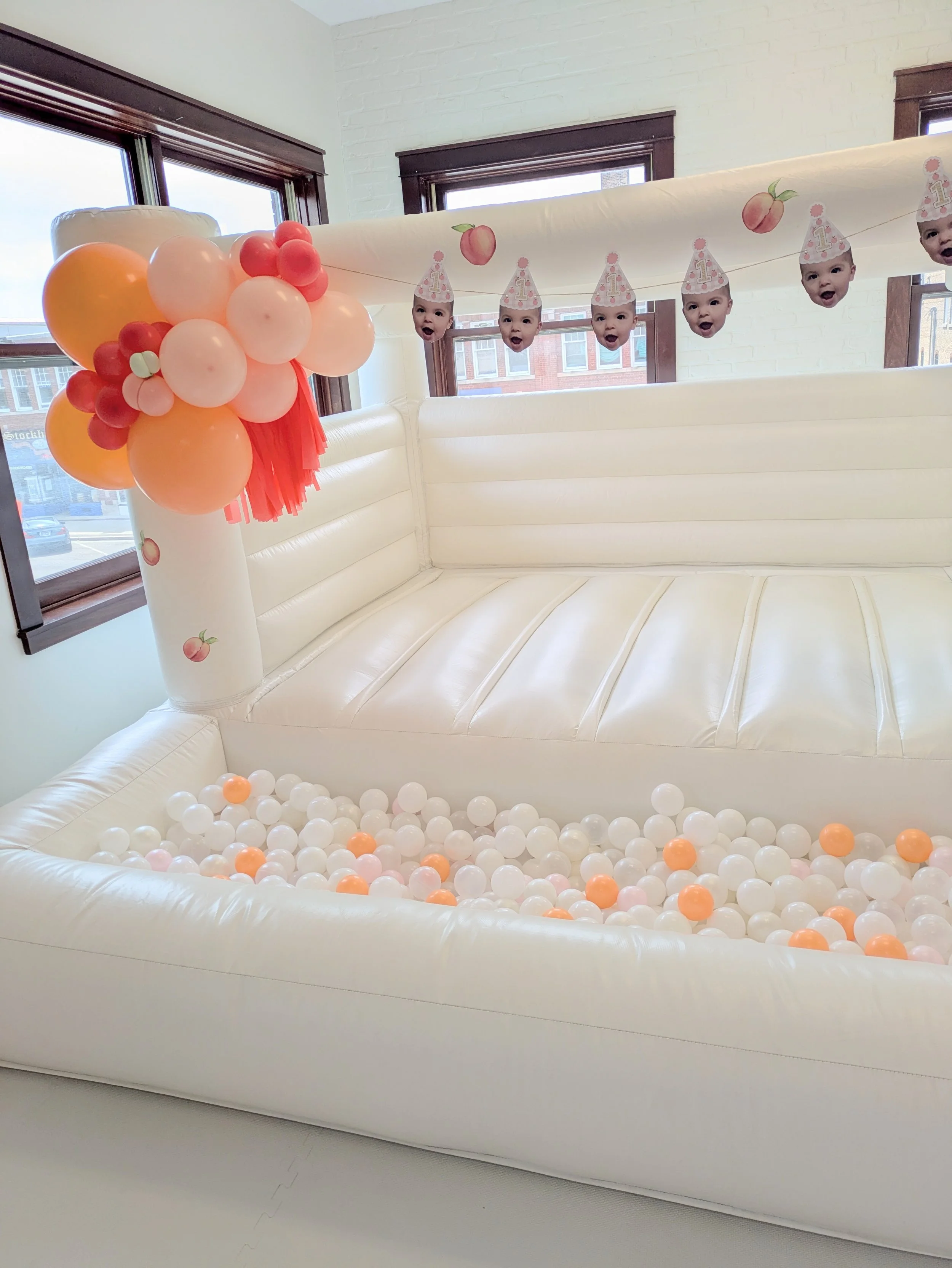 White Bounce House Rental