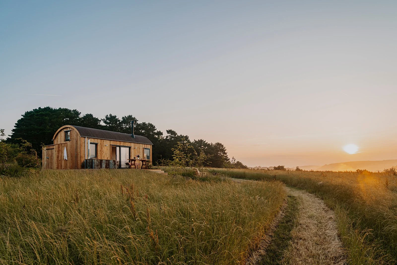 Curvy cabin, luxury holiday cabin in Devon