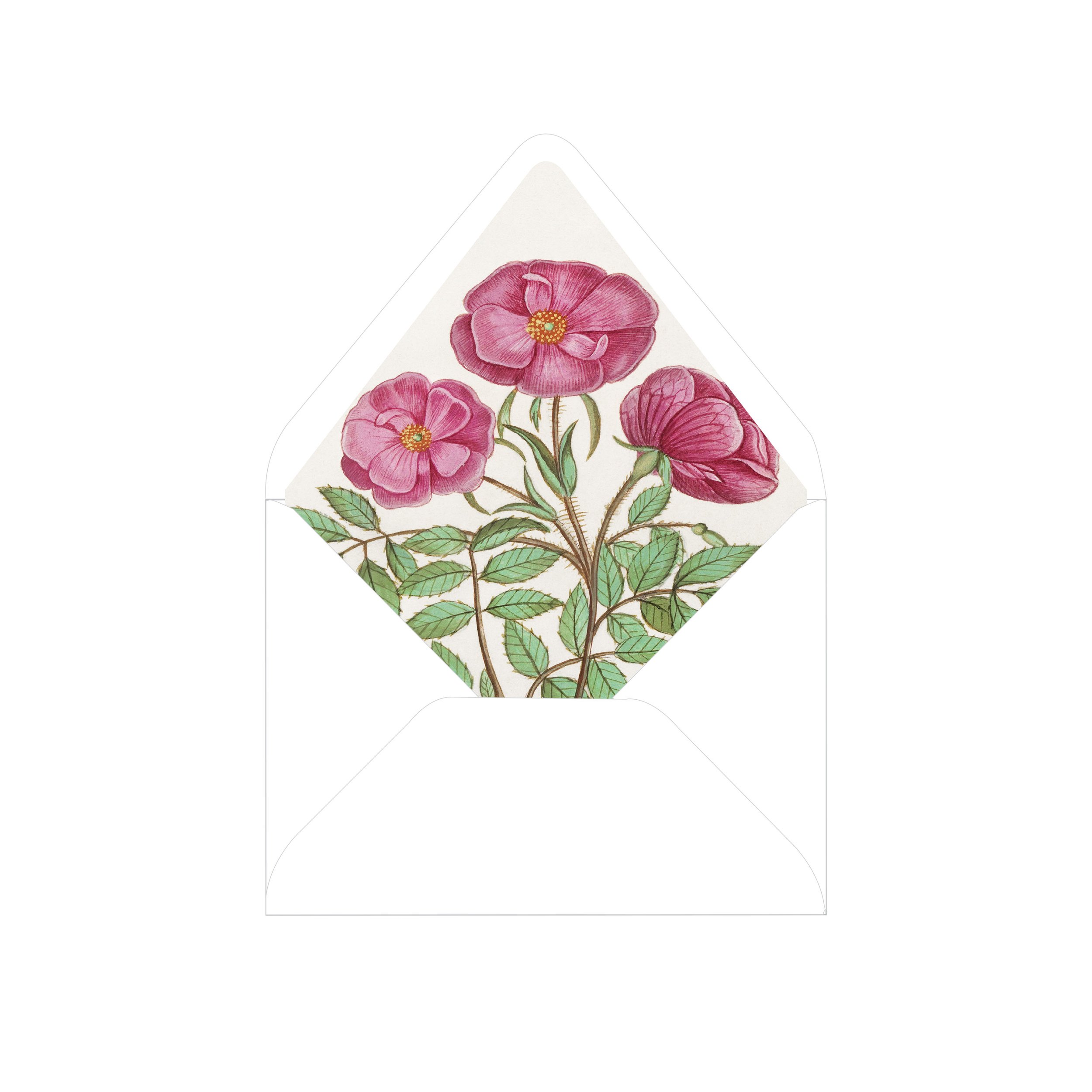 Vintage Pink Floral Envelope Liners