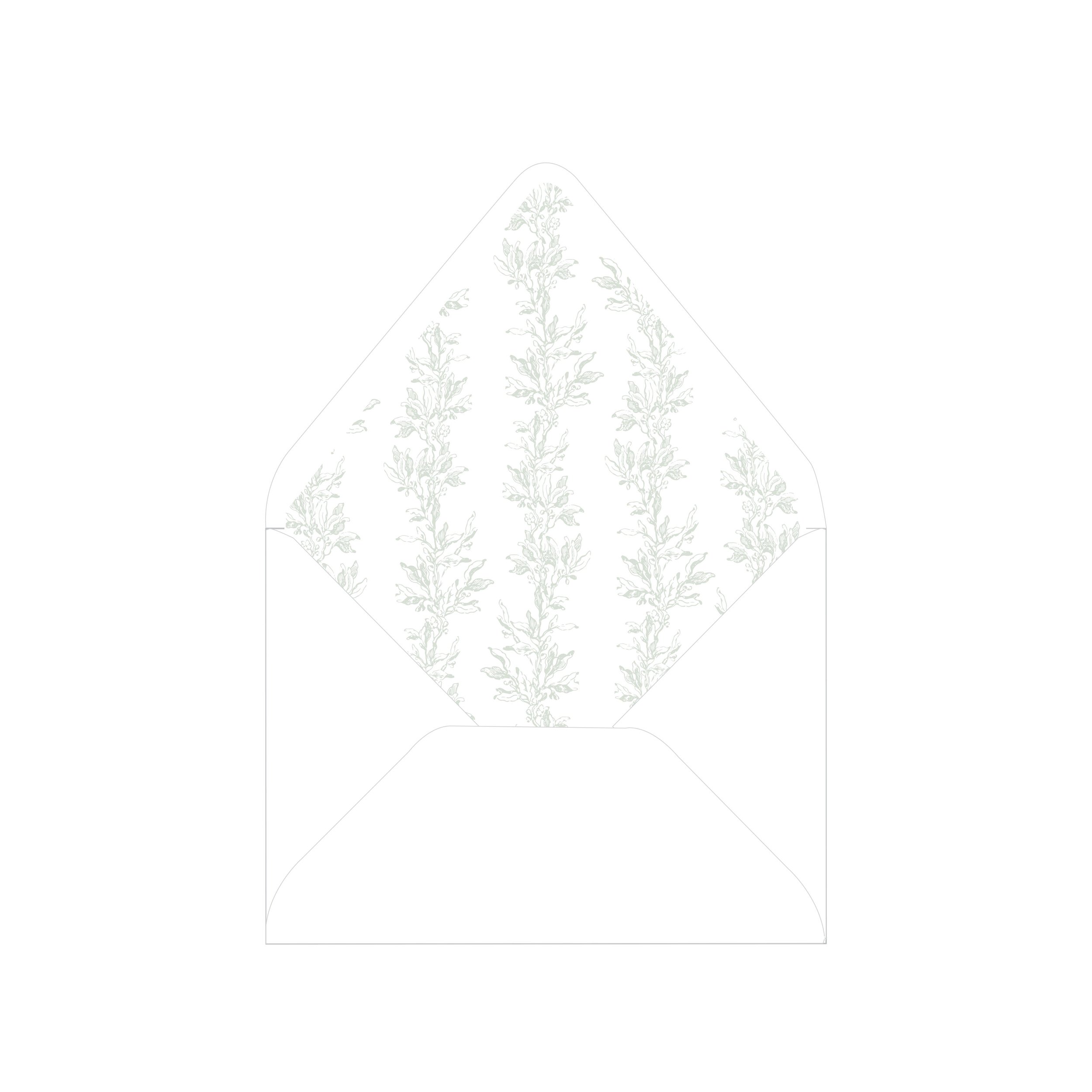 Green Pine Envelope Liners