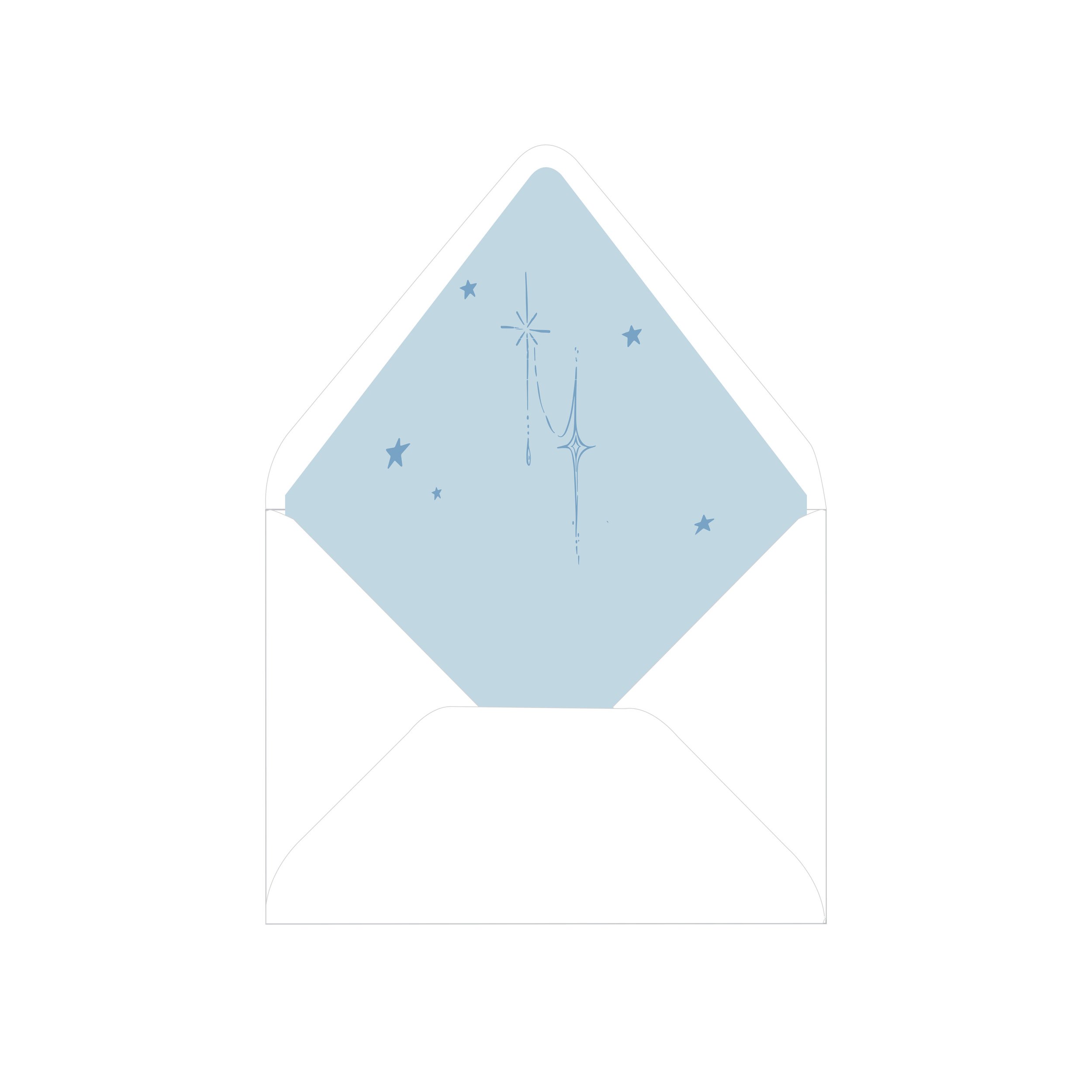 Blue Star Envelope Liners