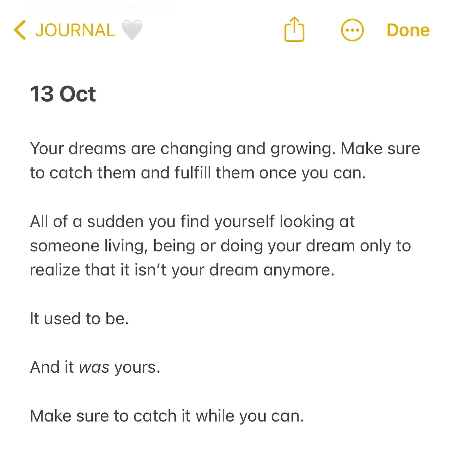 things I think, things I hear when I listen, things I feel ✍️

Which text did you resonate with?