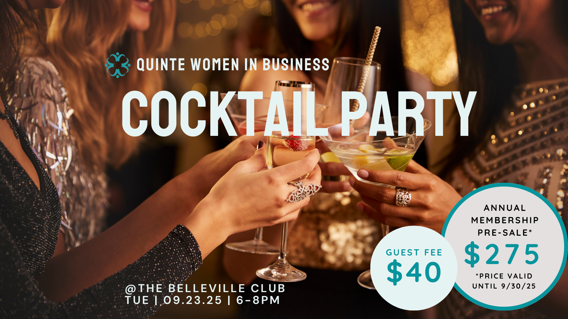 Cocktail Party - Quinte Women in Business Fall Launch