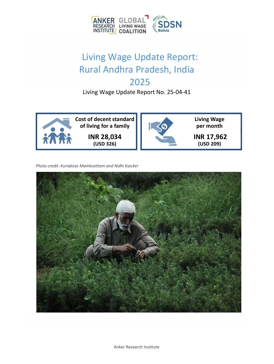 India, Rural Andhra Pradesh - Living Wage Update Report 2025
