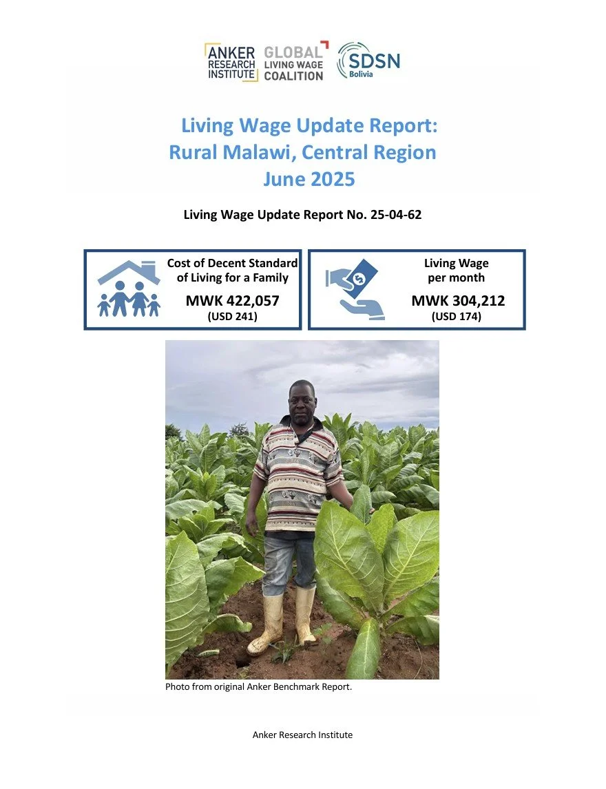 Malawi (Central Region) - Living Wage Update Report 2025