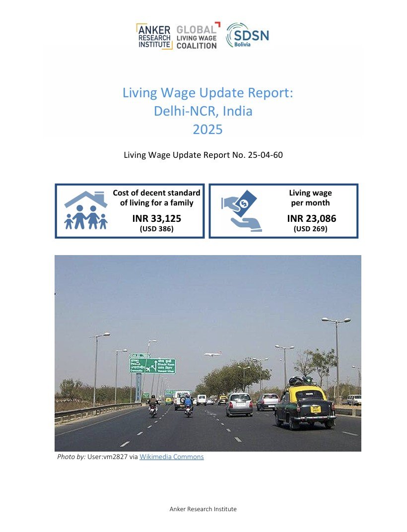 India  Delhi-NCR - Living Wage Update Report 2025