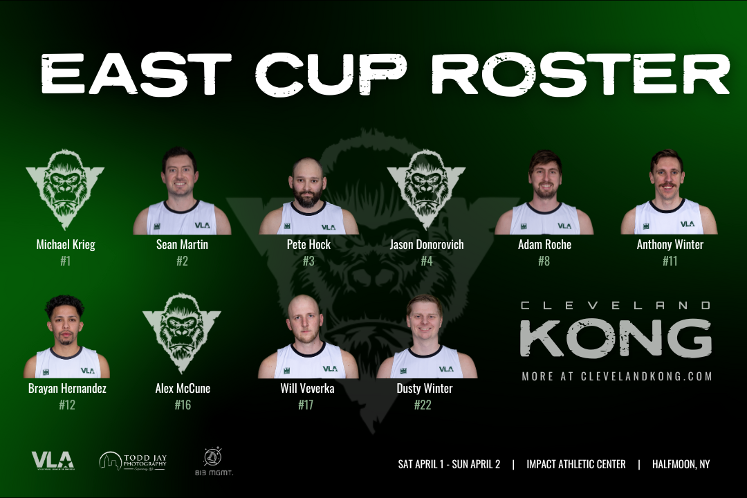 Cleveland Kong Announces East Cup Roster, Ready to Defend VLA Cup Title