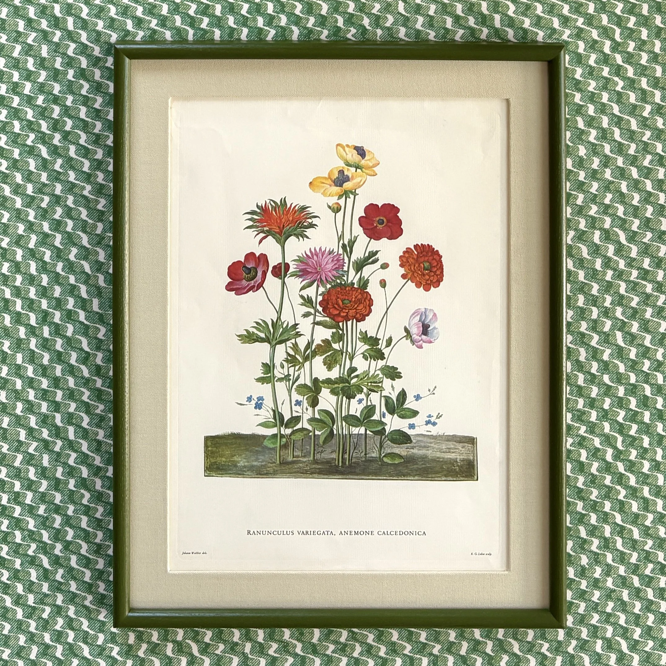 Large Vintage Floral Print