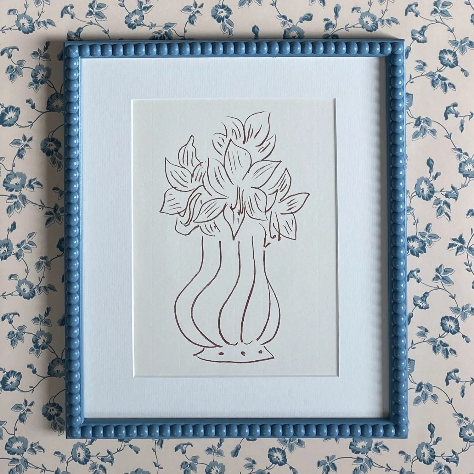 A Mid Century Matisse Lithograph of Flowers in a Vase